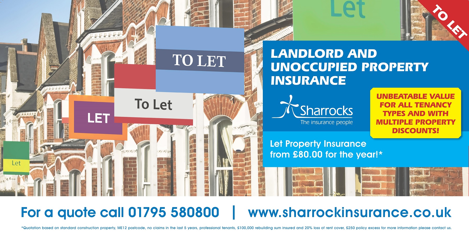 Unoccupied Property Insurance  3 6 or 12 Months  Sharrocks